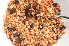 Load image into Gallery viewer, cinnamon raisin granola in white bowl
