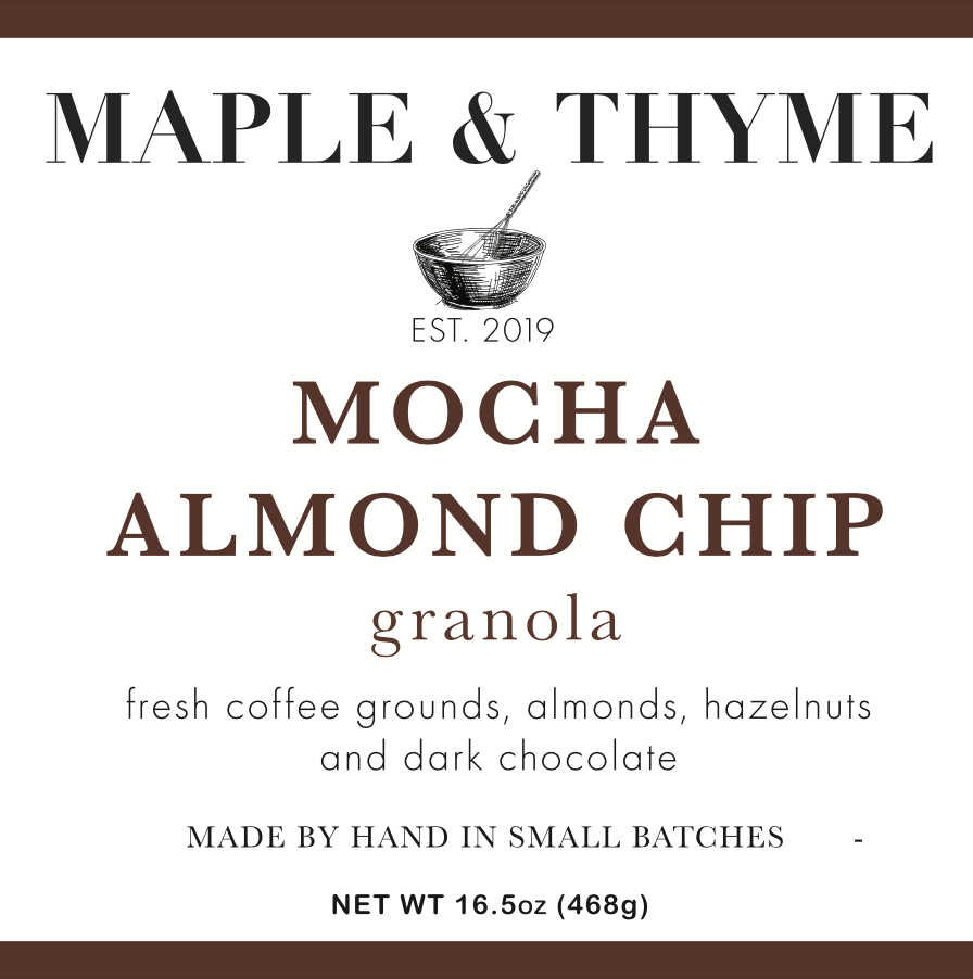 Mocha Almond Chip - 16.5 Ounce Mason Jar