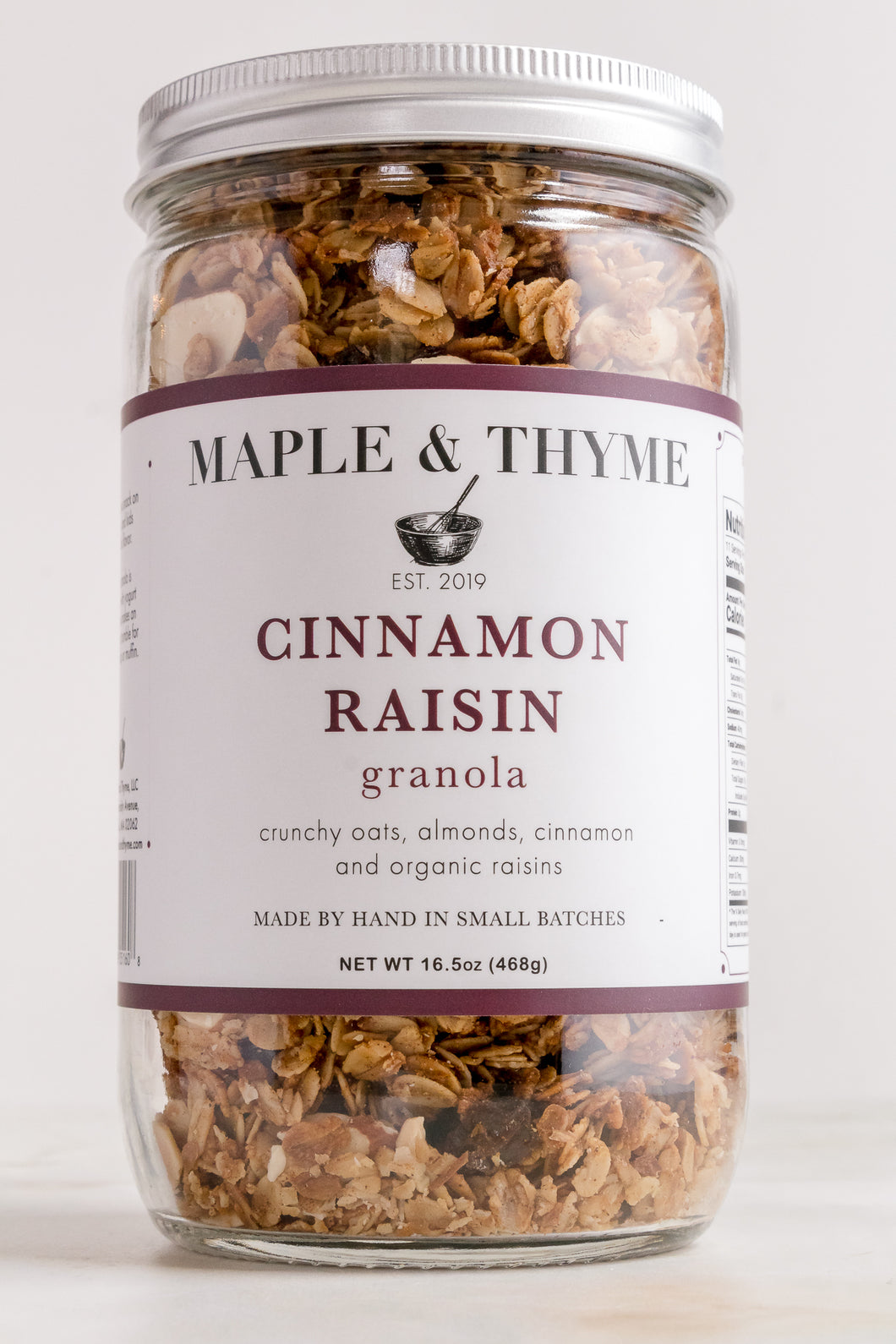 Cinnamon Raisin - 16.5 Ounce Mason Jar