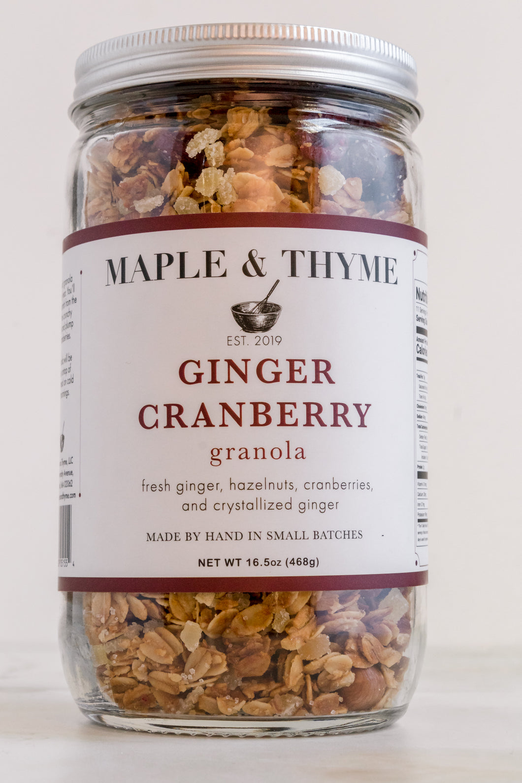 Ginger Cranberry - 16.5 Ounce Mason Jar