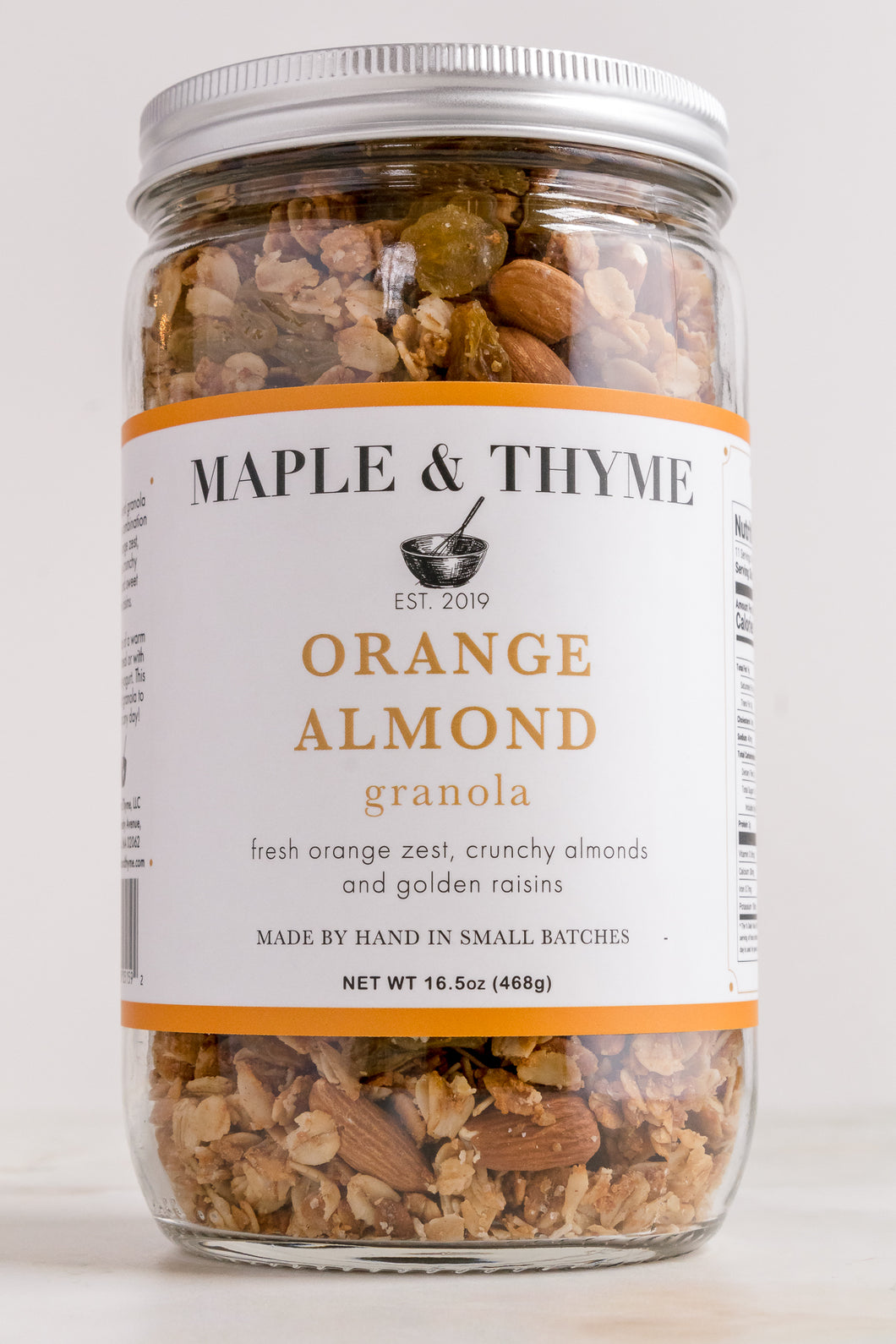 Orange Almond - 16.5 Ounce Mason Jar